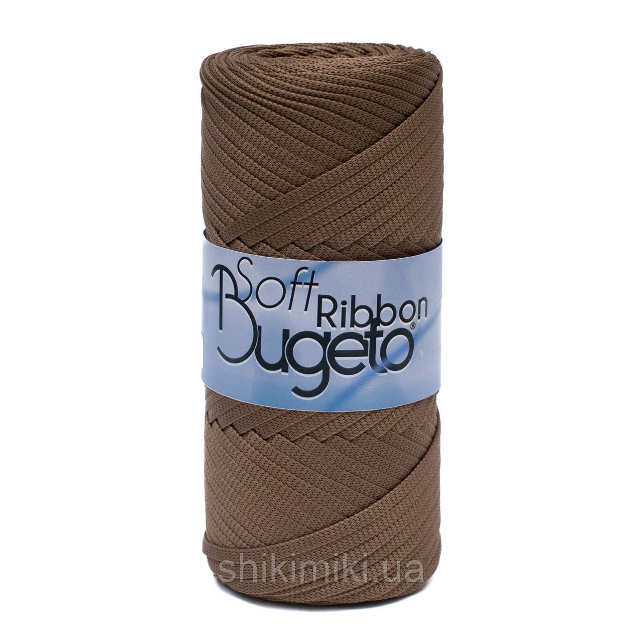 Плоский шнур поліефірний Bugeto Soft Ribbon, колір Коричневий
