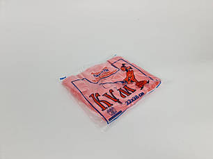 Поліетиленовий пакет майка розмір 22х38 Кум колір червоний 100шт/уп., фото 4