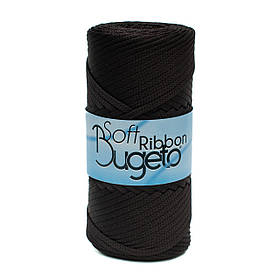 Плоский шнур поліефірний Bugeto Soft Ribbon, колір Гіркий шоколад
