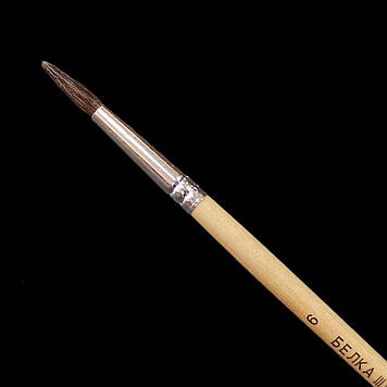 Пензлик круглий "Білка" №6