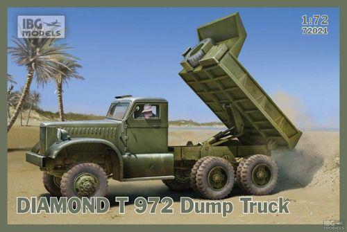 Пластикова модель 1/72 IBG 72021 американський вантажний автомобіль самоскид Diamond T 972