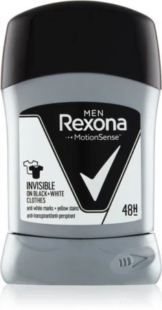 Дезодорант-стік чоловічий Rexona Men Invisible on Black+White антиперспірант твердий. Оригінал