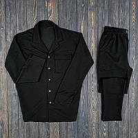 Рубашка и штаны оверсайз мужские осенние весенние Классика, Мужской стильный летний комплект BW 51799
