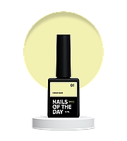 NAILSOFTHEDAY Cream base 01 пильно-желтая база для чувствительных ногтей (бдительный желтый), 10 мл