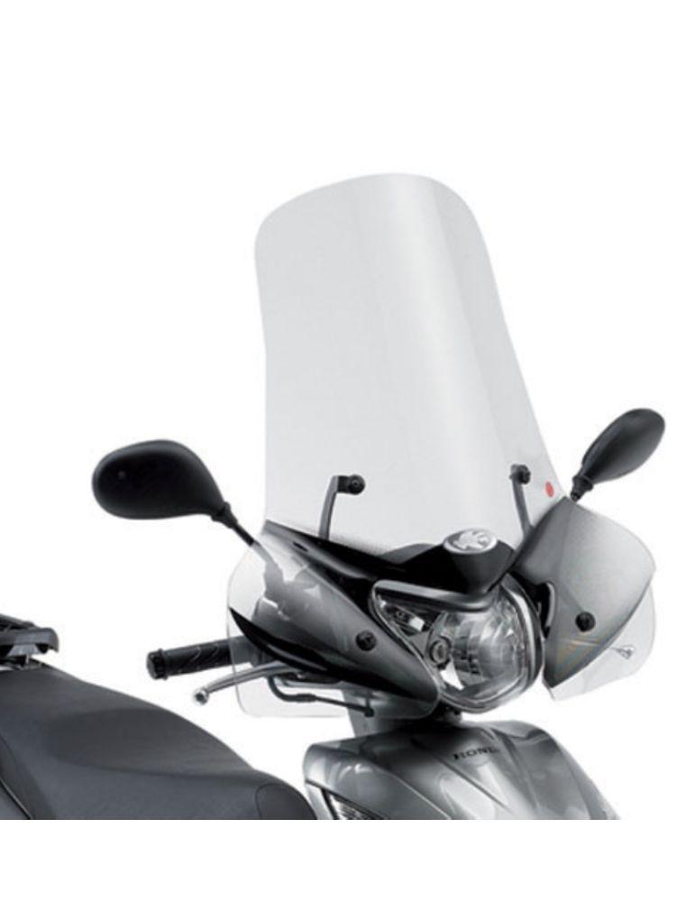 Вітрове скло Kappa для мотоциклів Honda Vision 50 (11-20), Vision 110 (11-) прозоре [фітинг у комплекті].