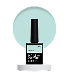 NAILSOFTHEDAY Cream base 05 – мʼятна база для чутливих нігтів, 10 мл