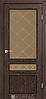 Двері міжкімнатні Корфад/ KORFAD CL-05 Дуб марсала (скло бронза з малюнком М1/М2), фото 2