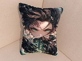 Подушка з фотопринтом аніме Demon Slayer Tanjiro 35 х 50 см