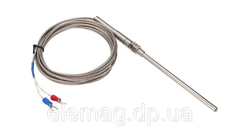200 мм Датчик температури тип K 2 метри -50...+800 °C, фото 1