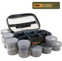 Кейс із баночками для диповання 8 баночок Fox Camolite Glug pot case