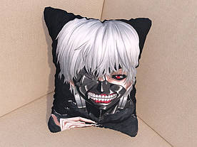 Подушка з фотопринтом аніме Кен Канеки 35 х 50 см