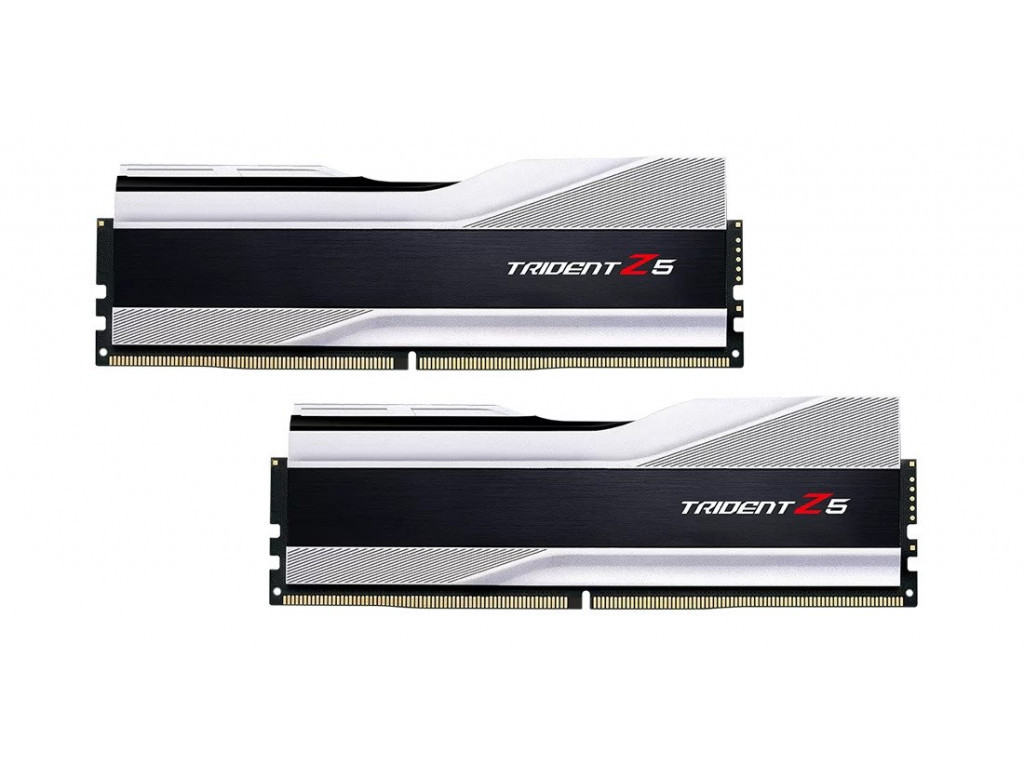 Модуль пам`ятi DDR5 2x32GB/6000 G.Skill Trident Z5 Silver (F5-6000J3238G32GX2-TZ5S), фото 1