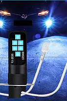 Світлодіодна лампа H3 синя LED Canbus 12 SMD 3535 Ходові вогні, фото 3