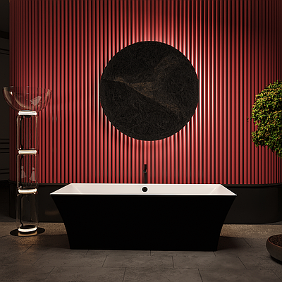 Ванна Amidicon SPARTA 170 чорна