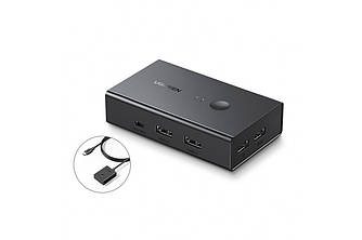 Світч UGREEN HDMI USB Switch 4K 60Hz HDR з пультом KVM-перемикач на 2 комп'ютери (CM571)