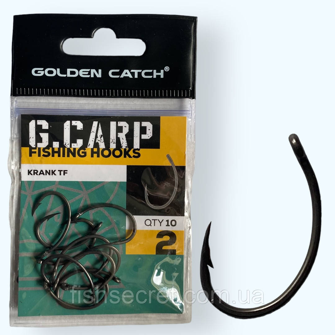 Крючок GC G.Carp Curve Shank TF 2 (10шт.), фото 1