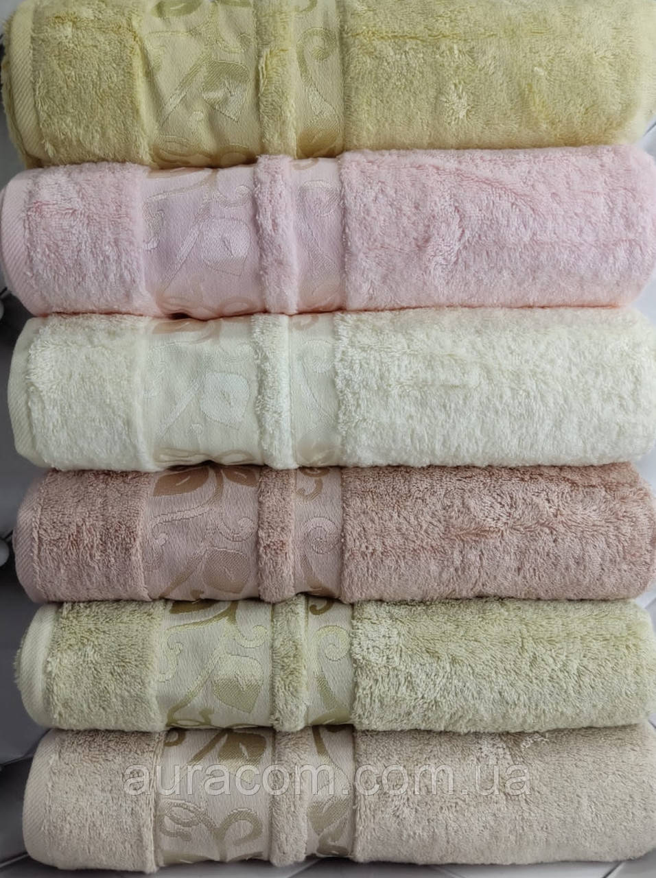 Бамбукові рушники для обличчя, Pupilla ELIT new, Туреччина, паковання 6 штук, фото 1