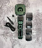 Професійна машинка для стрижки волосся з насадками XRPO V-696 зелена (41444-V696_689), фото 3