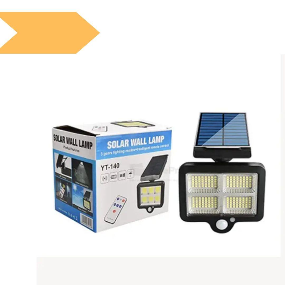 Прожектор XPRO YT-140 сенсорний вуличний із сонячною панеллю та пультом (30) чорний ( MER-15367_389), фото 1