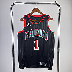 Чорна баскетбольна майка Роуз 1 Чикаго Булс Chicago Bulls Rose Statement Edition NBA Swingman Jersey