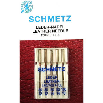Набір голок Schmetz Leather №80-100