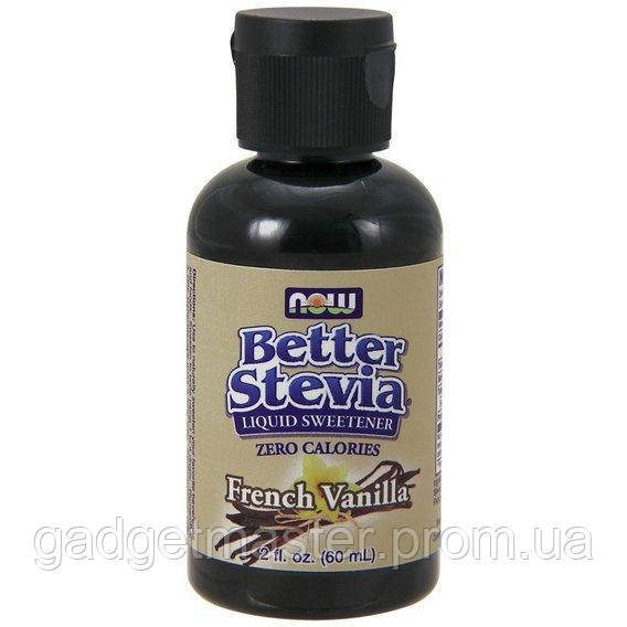 Заменитель сахара NOW Foods Better Stevia Liquid 60 ml 500 servings French Vanilla GS, код: 7518258 - фото 1 - id-p1923729701