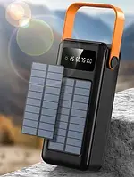 Портативная зарядка внешний аккумулятор Power Bank 50000mAh Solar + 4 универсальных кабеля