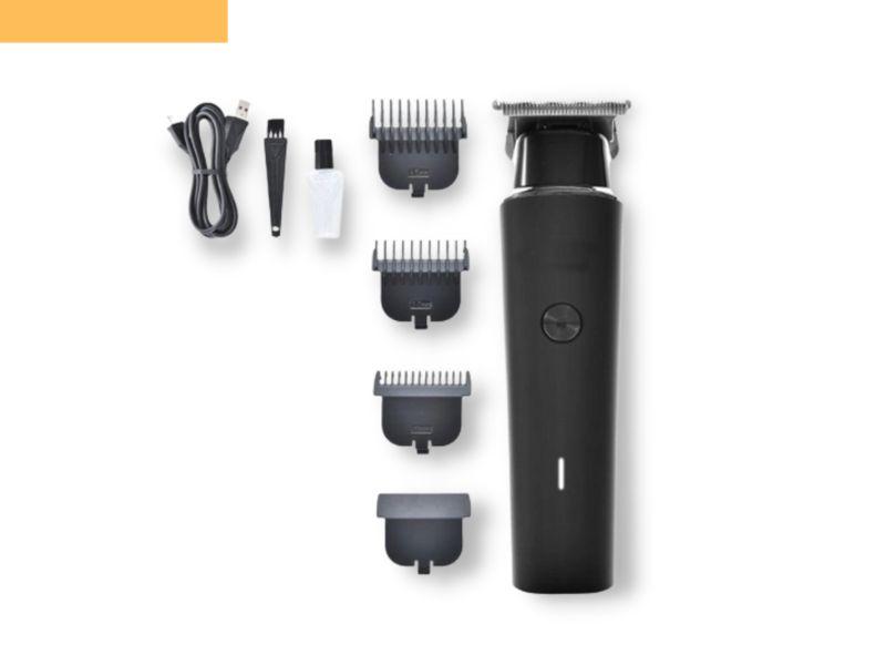 Професійна акумуляторна машинка для стрижки волосся з насадками XRPO VGR-933 чорна (41475-933_283), фото 1