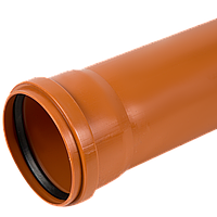 Труба канализационная наружная ПВХ Мпласт 315х2м SN4 (7.7) тяжёлый тип