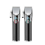 Професійна акумуляторна машинка для стрижки волосся триммер з насадками XRPO VGR-682 чорна (41465-682_1045), фото 3