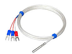 2 метра PT100 датчик  платиновий водонепроникний +200 °C клас А