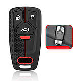 Силіконовий чохол на смарт-ключ Audi 3+1 кнопки новий тип, фото 3