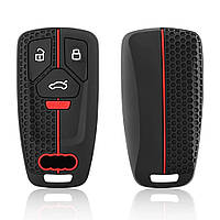 Силіконовий чохол на смарт-ключ Audi 3+1 кнопки новий тип
