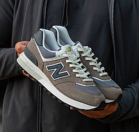 Кроссовки женские New Balance 574 Legacy коричневые Нью Баланс 574 замша, текстиль, прошиты. код IN-1400