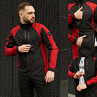 Мужская куртка soft shell спортивная софтшелл демисезонная softshell осень весна 'iForce' красная