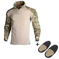Рубашка тактическая УБАКС мультикам боевая рубашка налокотники