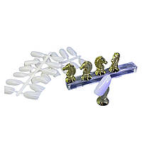 Набір для демонстрації та опрацювання дизайнів нігтів (тіпси, типсодержатели і магнітна поставка)