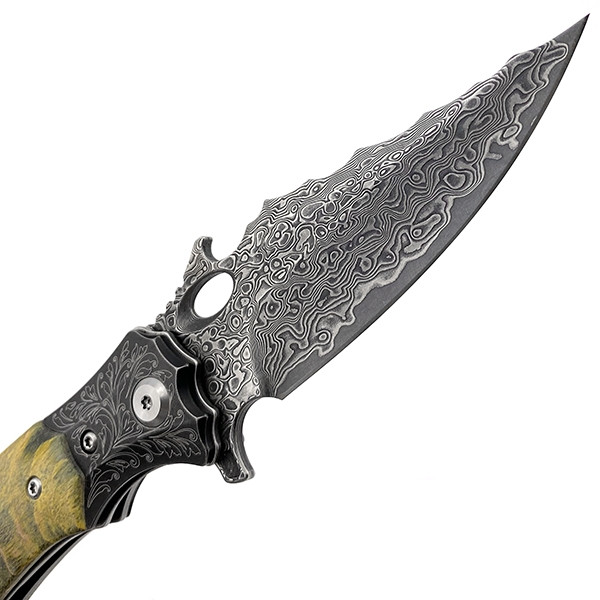 Ніж Damascus Emerson Wood JX002