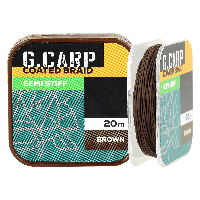 Поводочный материал GC G.Carp Coated Braid Soft 20м 25lb Brown,4165226