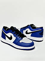 Чоловічі кросівки Nike Air Jordan 1 low, чоловічі шкіряні кросівки, чоловічі стильні молодіжні кросівки Найк