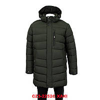 Куртка мужская BLACK VINYL (зимняя) С23-2252С ХАКИ 100% полиэстер. Утеплитель: Био пух 48(Р)