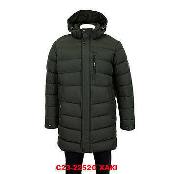 Куртка чоловіча BLACK VINYL (зимова) С23-2252С ХАКІ 100% поліестер. Утеплювач: Біо пух 52(Р)