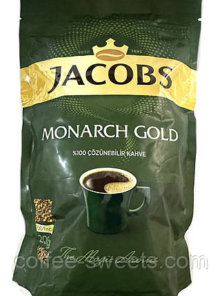 Кава розчинна Jacobs Monarch 200 г, Якобс Монарх Голд Оригінал, фото 3