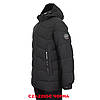 Куртка чоловіча BLACK VINYL (зимова) С23-2265С ЧОРНА 100% поліестер. Утеплювач: Біо пух 48(Р), фото 2