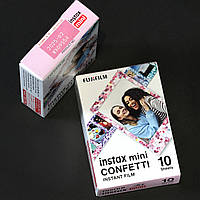 FUJIFILM INSTAX MINI Confetti  Instant Film (10 Exposures, Expired 02/2025). Made in Japan.