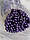 Намистини (Перли ) " Люкс "  на нитці 10 мм  темно фіолетові  500 грам, фото 5