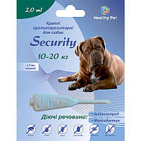 Капли противопаразитарные для собак Heathy Pet 10-20кг Security 2,0 мл