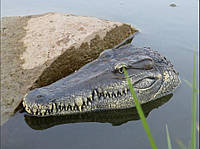 Игрушка лодка с имитацией головы крокодила Flytec V002 2,4G, Катер крокодил, РУ плавающая голова крокодила