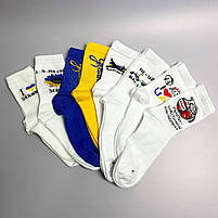 Шкарпетки жіночі 8 пар у коробці. Патріотичні шкарпетки підліткові. Бокс зі шкарпетками для дівчат 36-41р, фото 5