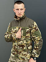 Армійська флісова кофта мультикам ЗСУ військова тепла фліска тактична флісовка мультикам фліска ЗСУ